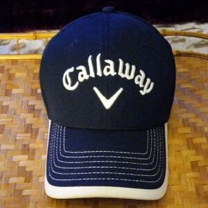 Callaway Golf Dark Blue Baseball Cap with White Logo And Ajustable Strap
